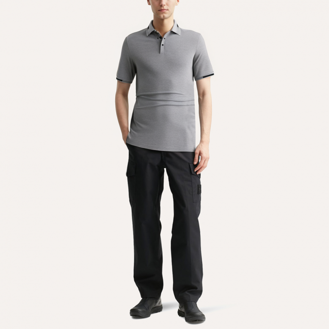 Classic cotton breathable men's POLO shirt