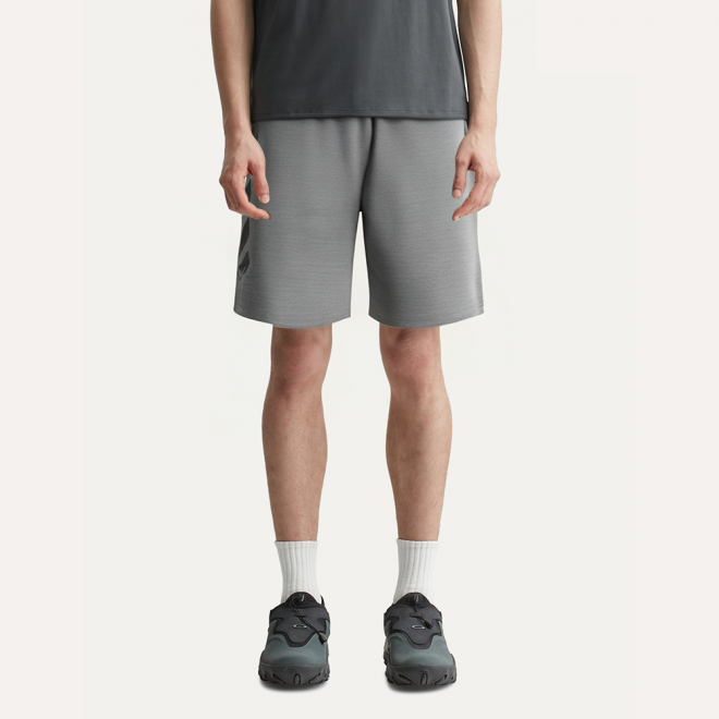 Classic gray breathable men's track shorts