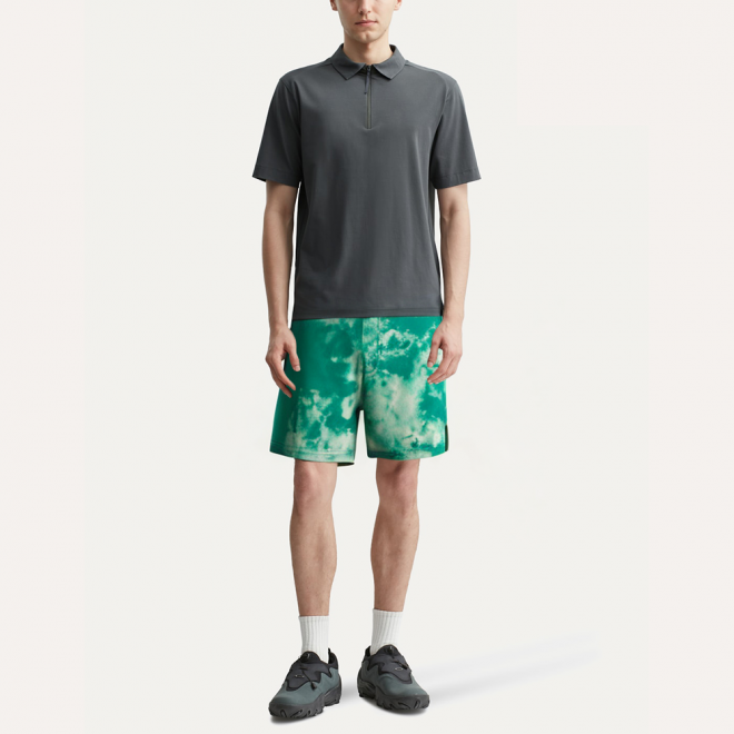 Tie-dye breathable men's sports shorts