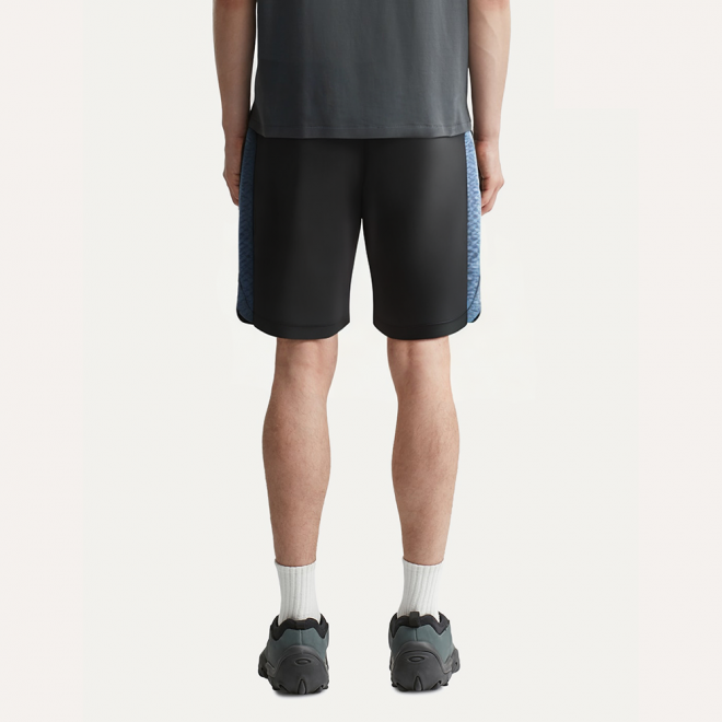 Black soft stretch men's sports shorts