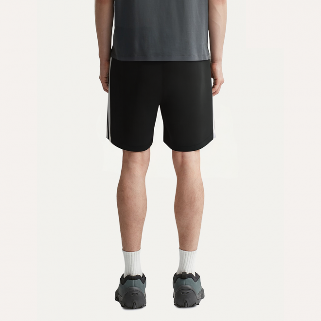 Black side stripe breathable men's shorts
