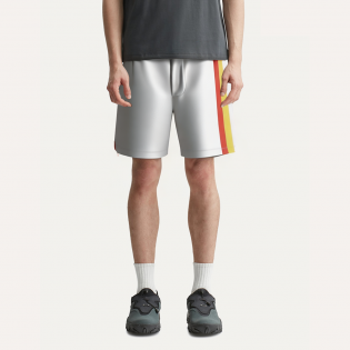 White stretchable breathable men's shorts