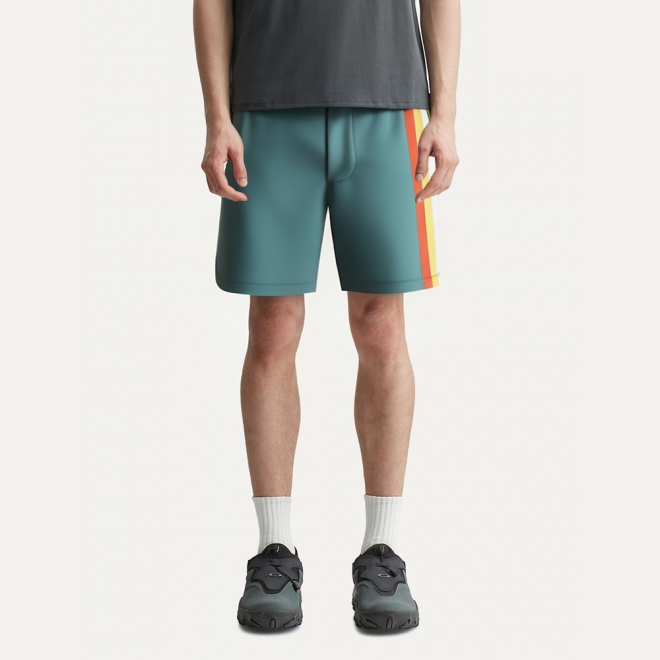 Casual stretchy side stripe men's shorts