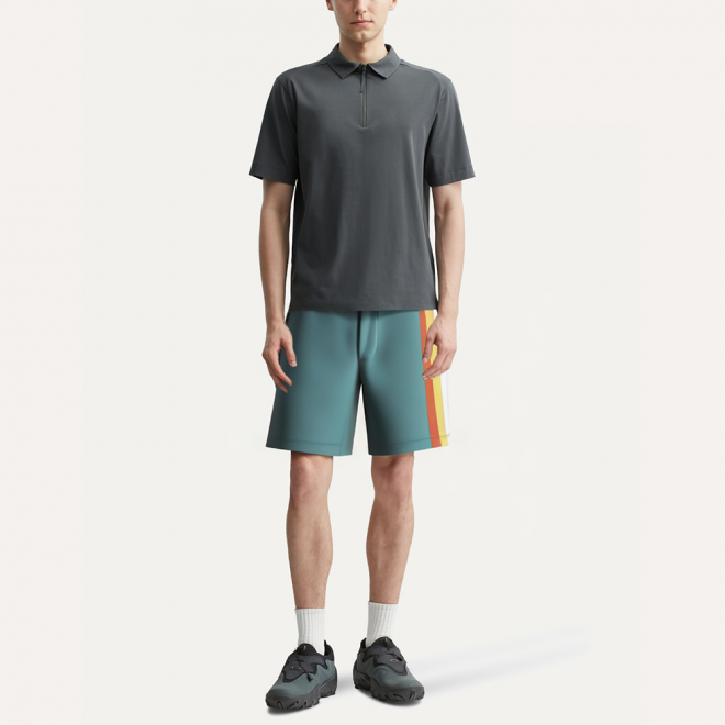 Casual stretchy side stripe men's shorts