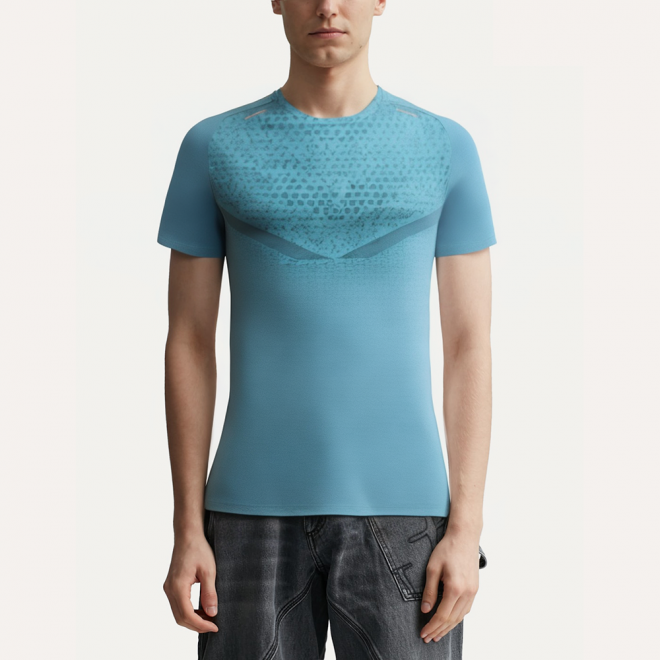 Moisture wicking crew neck men's sports T-shirt