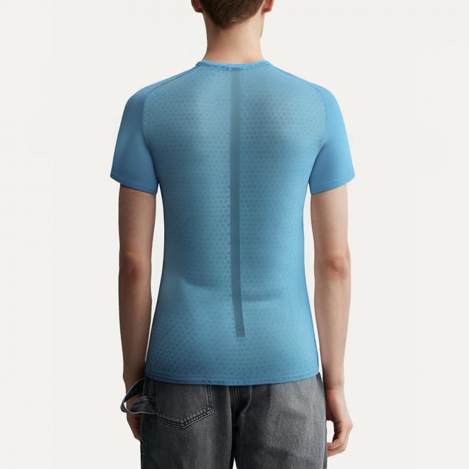 Moisture wicking crew neck men's sports T-shirt