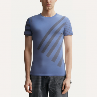 Modern printed breathable men's sports T-shirt