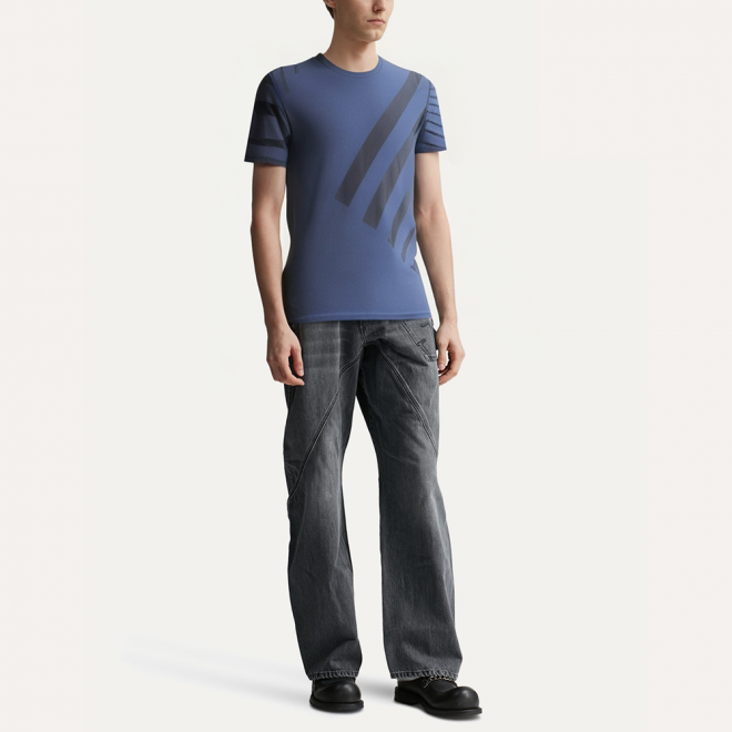 Modern printed breathable men's sports T-shirt