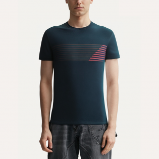 Retro round neck quick-drying men's sports T-shirt