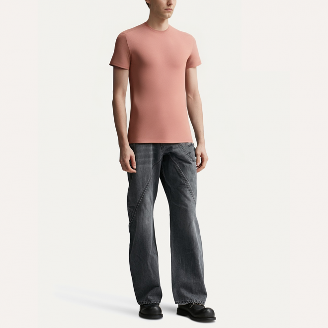 Lightweight breathable mesh men's sports T-shirt