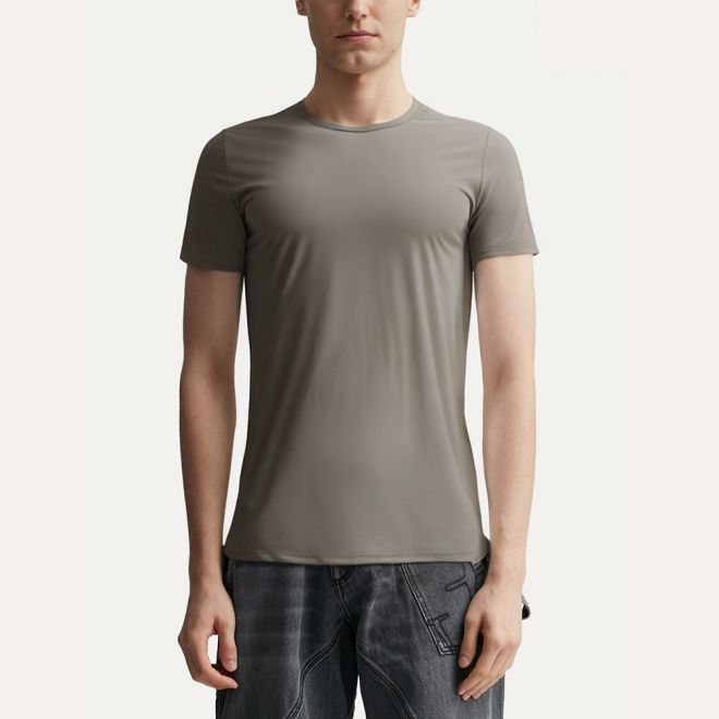 High quality lightweight round neck men's sports T-shirt