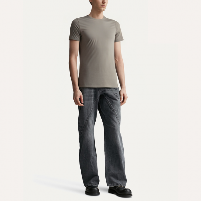 High quality lightweight round neck men's sports T-shirt