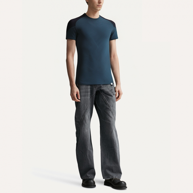 Modern printed quick-drying men's sports T-shirt
