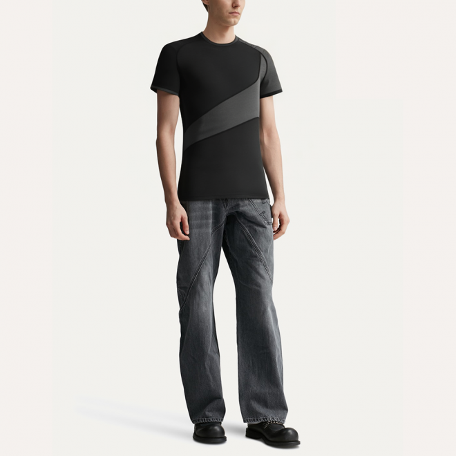 Thin stretch and breathable men’s sports T-shirt