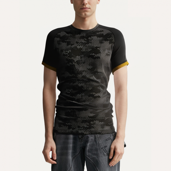 Camouflage print breathable men's sports T-shirt