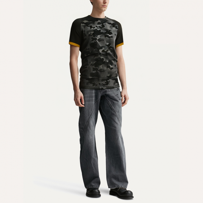 Camouflage print breathable men's sports T-shirt