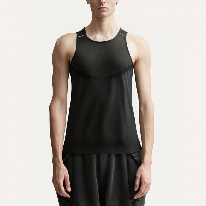 Black lightweight quick-drying men's vest