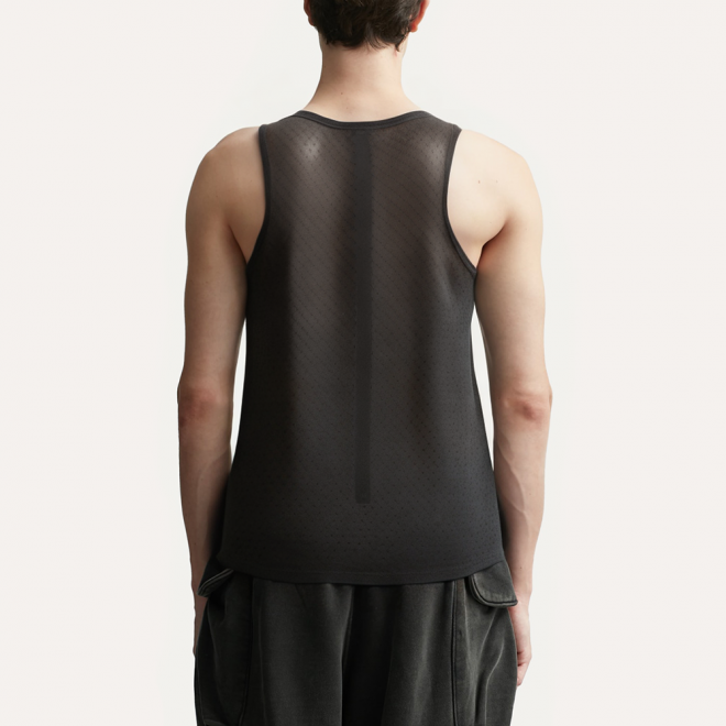 Black lightweight quick-drying men's vest