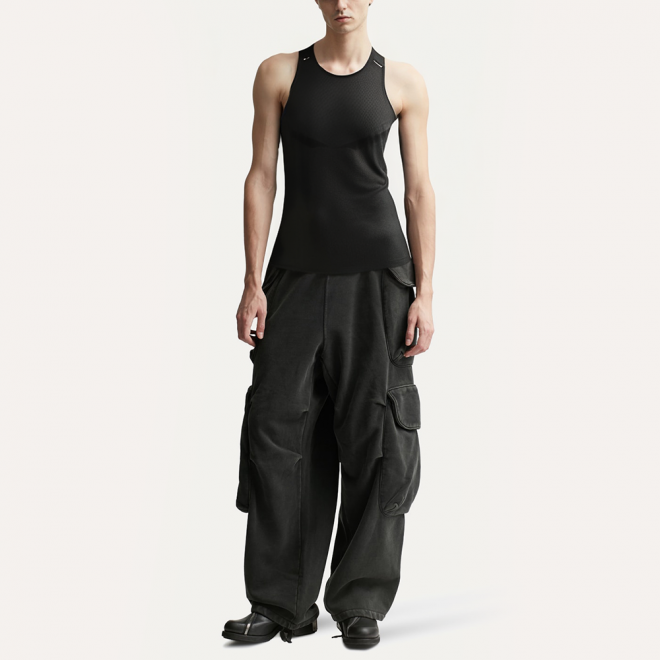 Black lightweight quick-drying men's vest