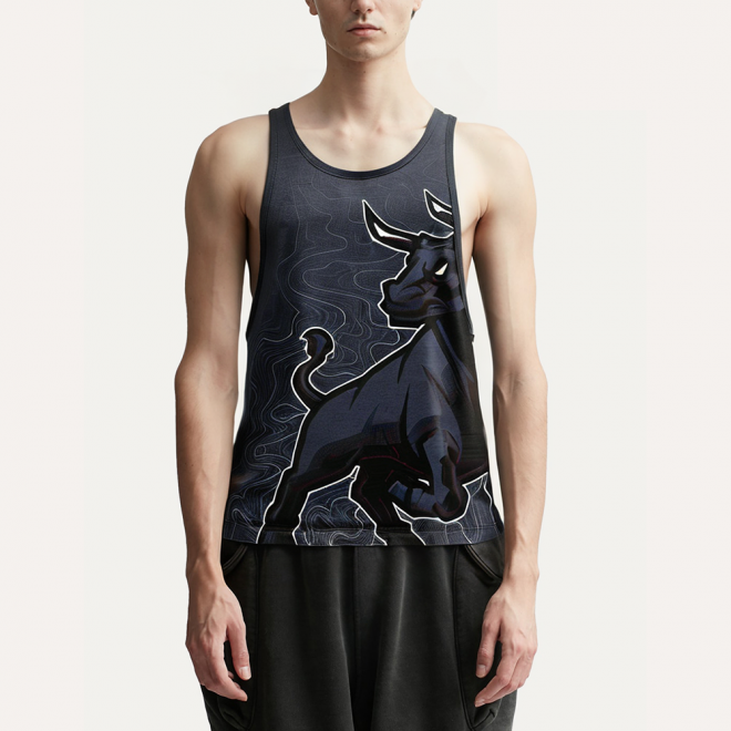 Fashionable elastic quick-drying men's vest