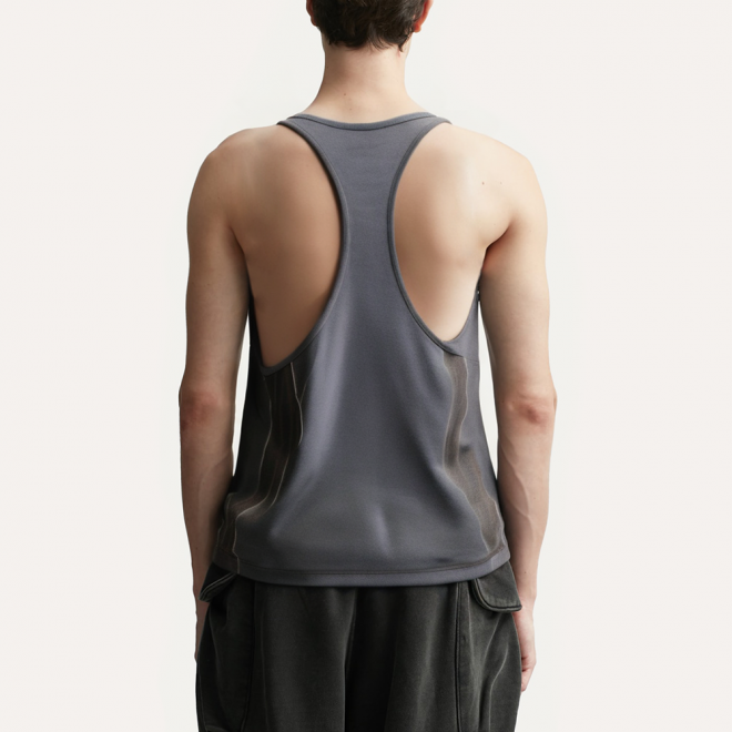 Fashionable elastic quick-drying men's vest
