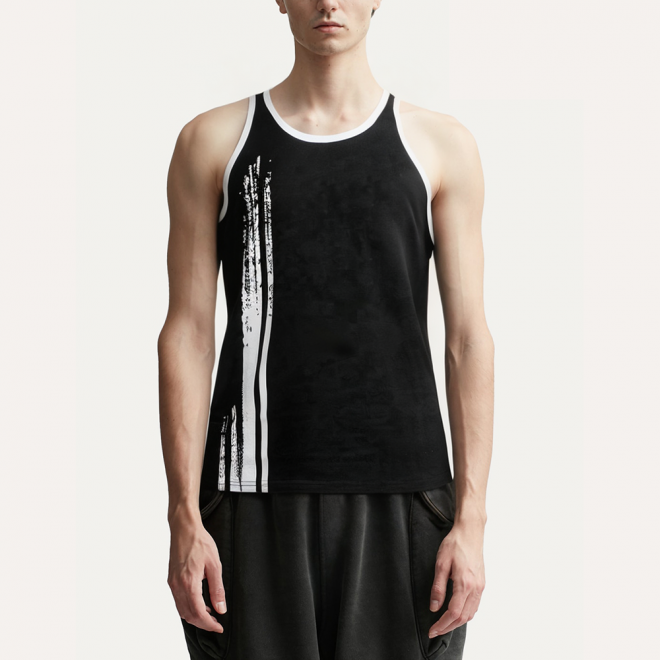 Fashion round neck breathable men's vest