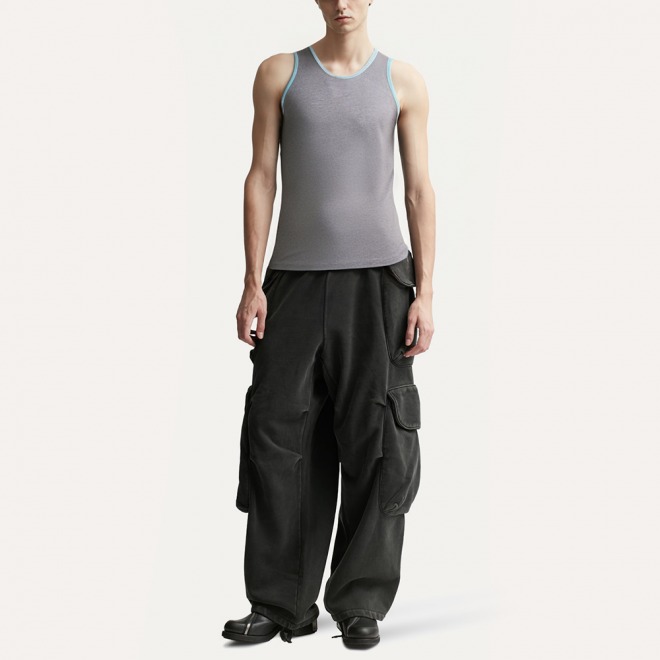 Classic fit soft crew neck men's vest
