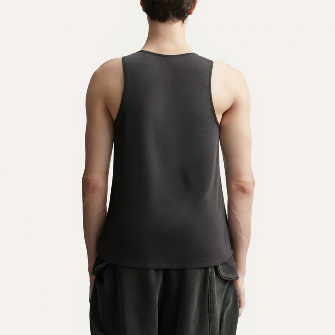 Lightweight crew neck breathable men's vest
