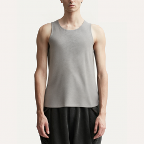 Grey breathable men's sports vest