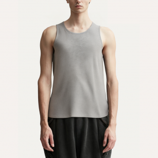 Grey breathable men's sports vest
