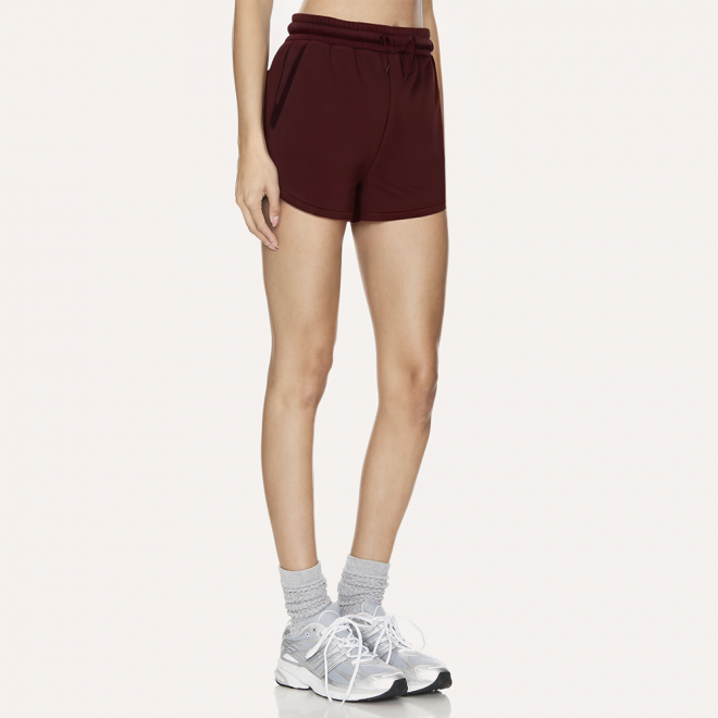 Breathable elastic waist women's shorts