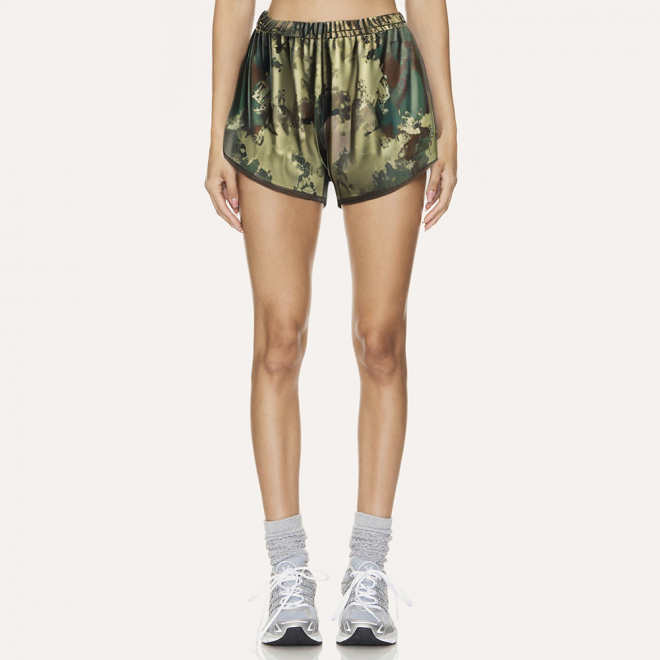 Camouflage print quick-drying women's shorts