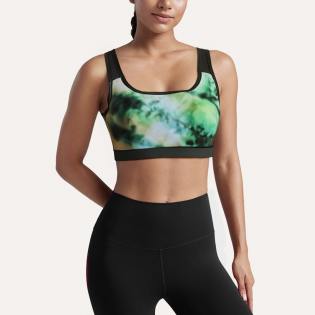 Tie-dye quick-drying women's sports bra