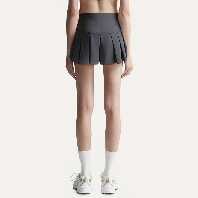 High waisted bow tie women's short skirt