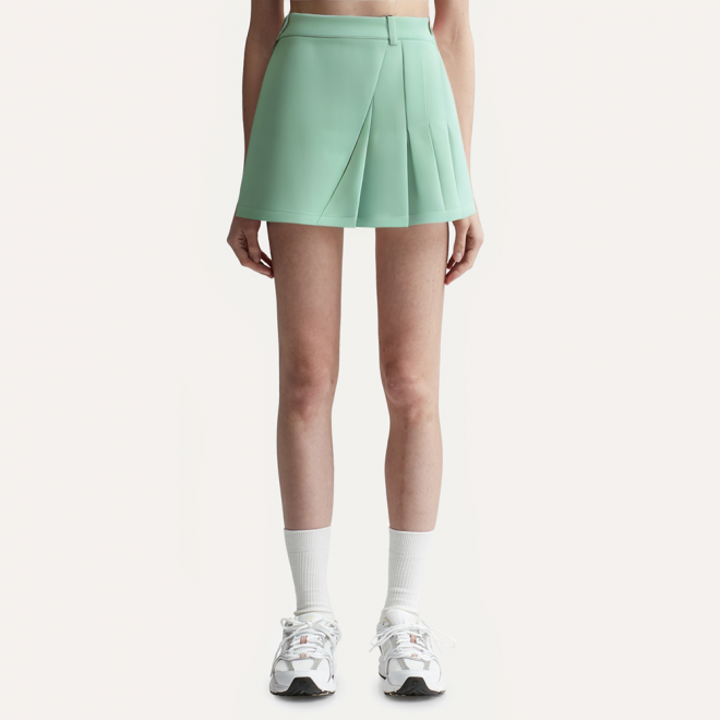 Elastic quick-drying pleated women's skirt