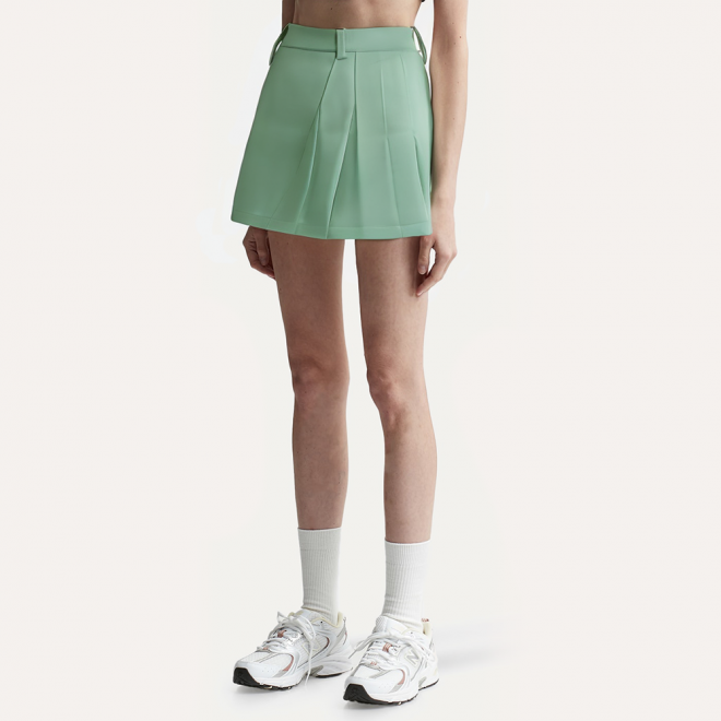 Elastic quick-drying pleated women's skirt