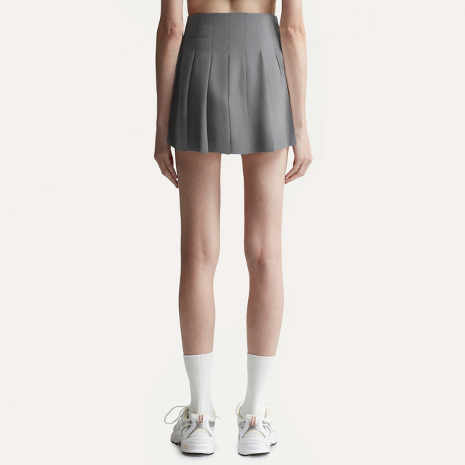 Fashionable high waist double layer ladies skirt