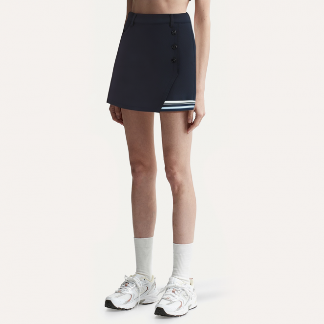 High-waisted slim-fitting slit women's skirt