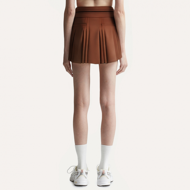 Quick-drying pleated ladies A-line skirt