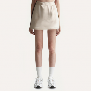 Distressed washed slim fit women's short skirt