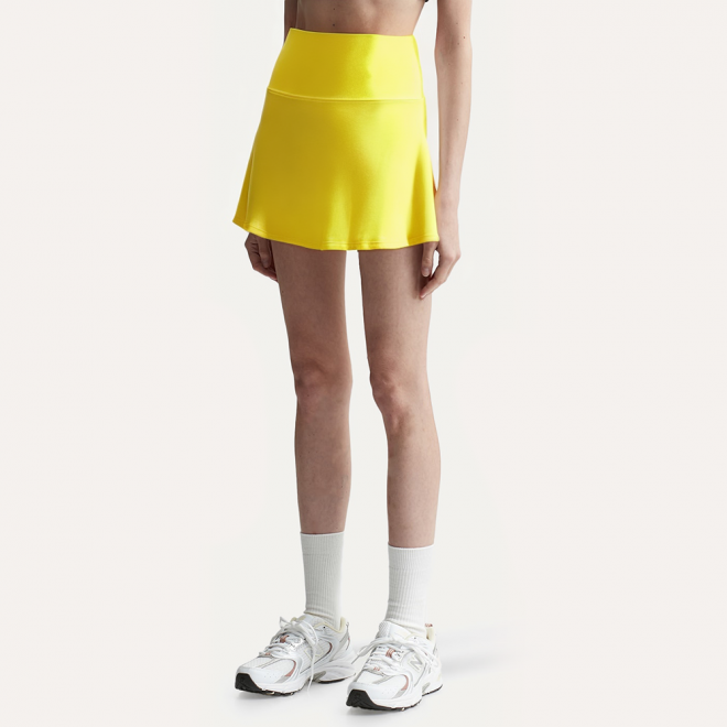 Yellow soft and breathable women's skirt