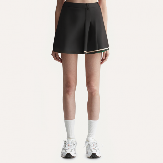 Simple casual double layer women's skirt