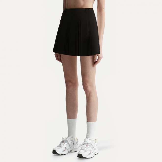 High quality elegant pleated women's short skirt