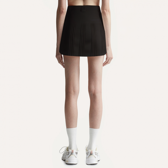 High quality elegant pleated women's short skirt