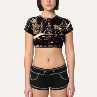 Lightweight quick-drying women's sports short-sleeves