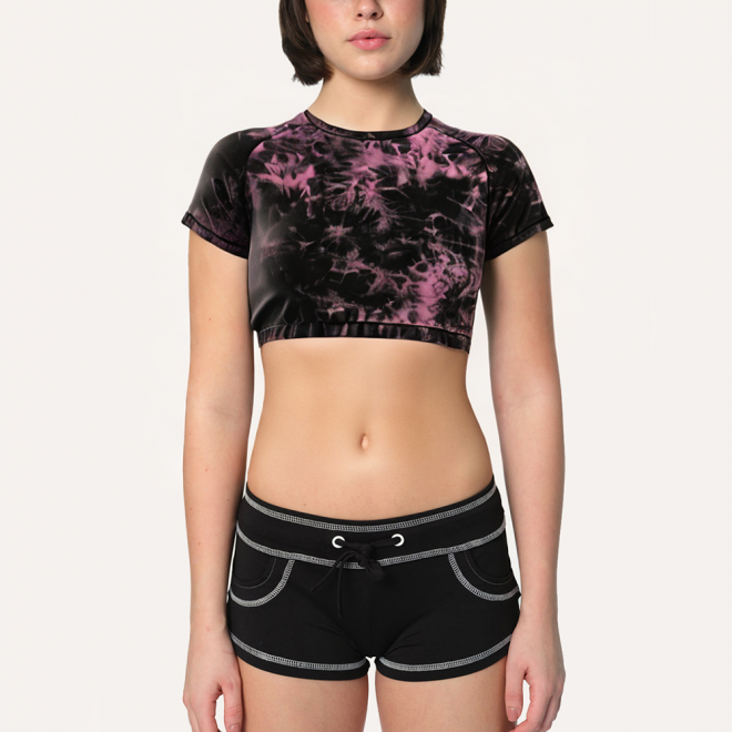 Summer sexy women's sports short sleeves
