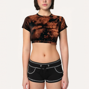 Sexy quick-drying tight-fitting women's sports short sleeves