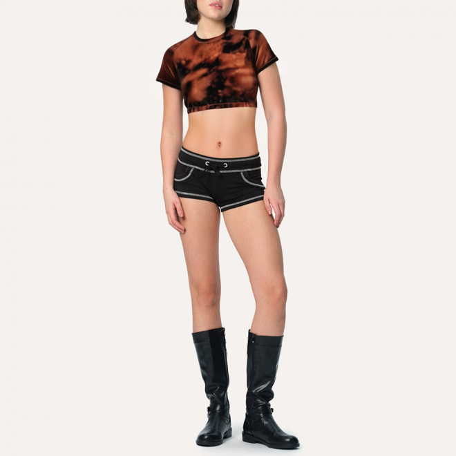 Sexy quick-drying tight-fitting women's sports short sleeves