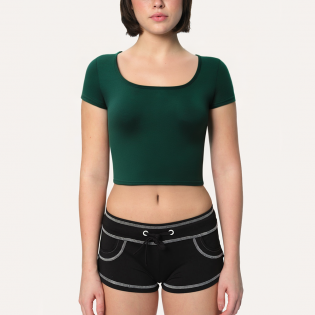High quality pure cotton women's sports short sleeves