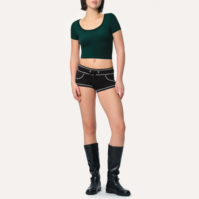 High quality pure cotton women's sports short sleeves